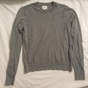 Frank And Oak Grey Cotton Sweater Size S